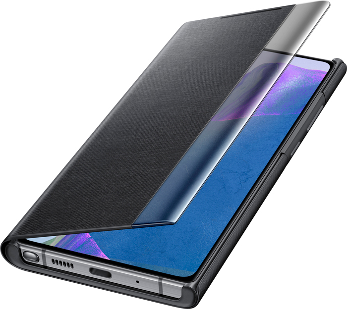 Smart Clear View Cover для Samsung Note20 (черный) фото 3