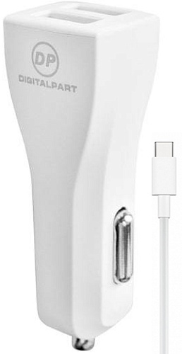 Digitalpart CC-231 с кабелем Type-C (белый)