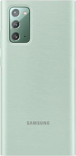 Smart Clear View Cover для Samsung Note20 (мятный)