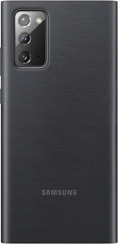 Smart Clear View Cover для Samsung Note20 (черный)